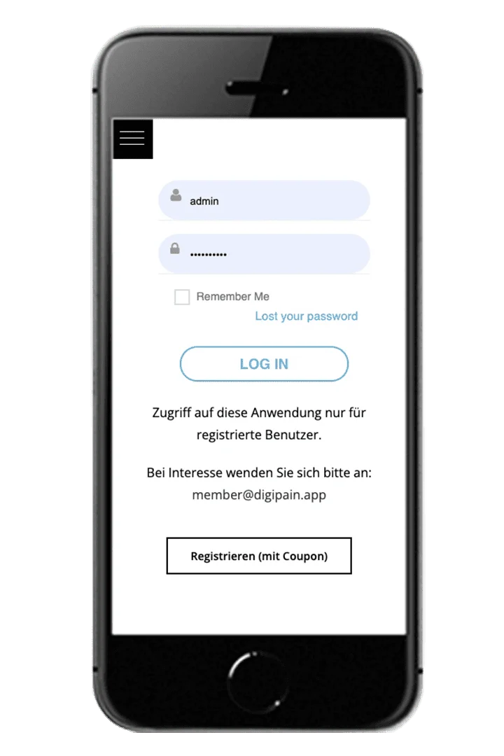 Digitale Anwendung zur Schmerztherapie - Digipain.app